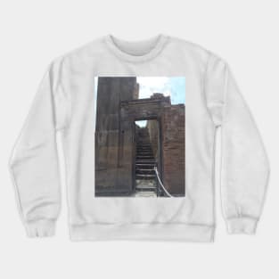 Pompeii Stairway near Mt. Vesuvius, Naples, Italy Crewneck Sweatshirt
